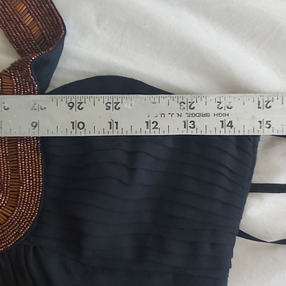 NWT-Ted BakerLondon Silk Maxi, Beaded Neckline - Picture 14 of 16